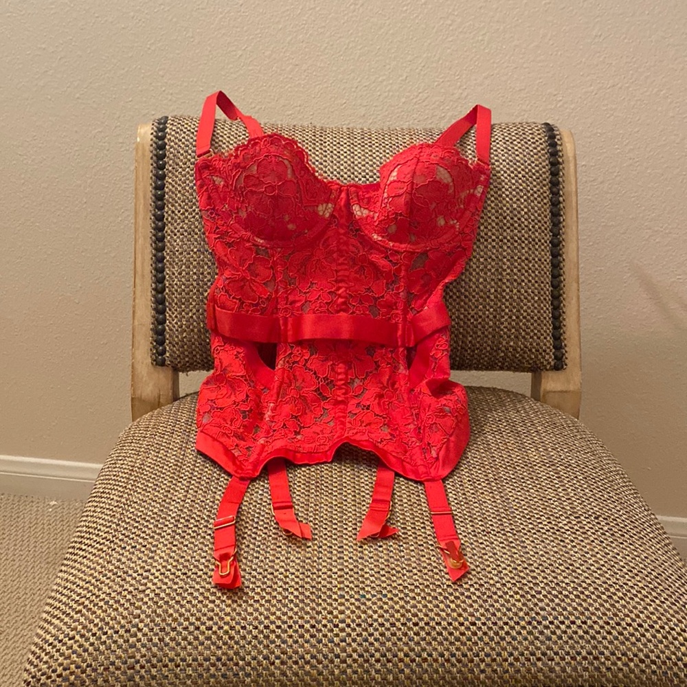 ✨Vintage✨ Magenta Floral Corset Size M